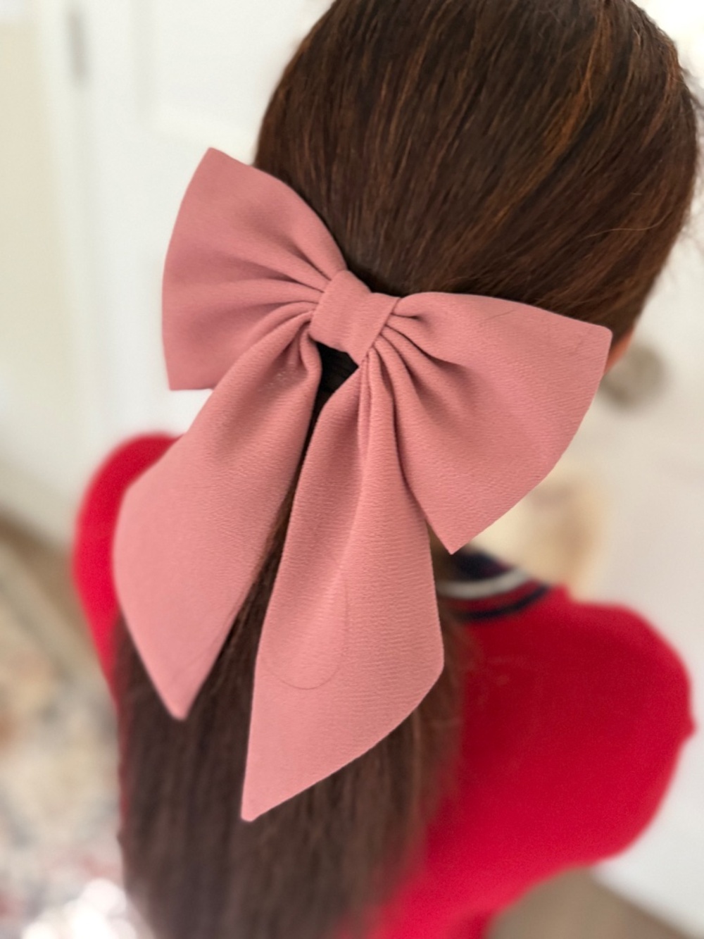 Chiffon hair bow clip for women girls - Picture 3 of 4